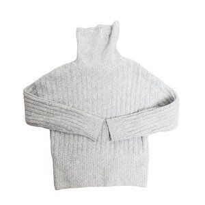 William Rast Womens Size Small Gray Wool Blend Knit‎ Turtleneck Sweater